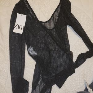 Zara sheer bodysuit